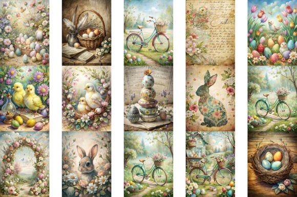 Vintage Easter Junk Journal Pages