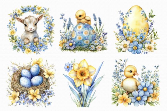 Watercolor Easter Clipart Watercolor Easter Clipart