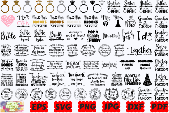 Wedding SVG | Mr and Mrs SVG | Bride SVG