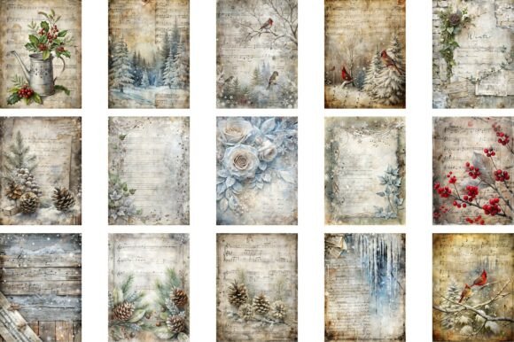 Winter Garden Junk Journal Kit