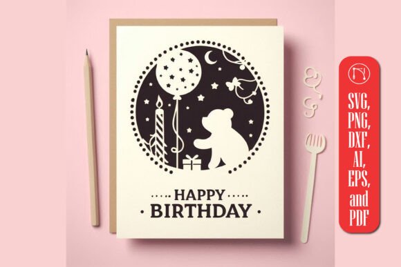 Birthday Card SVG, Cricut Birthday Card,