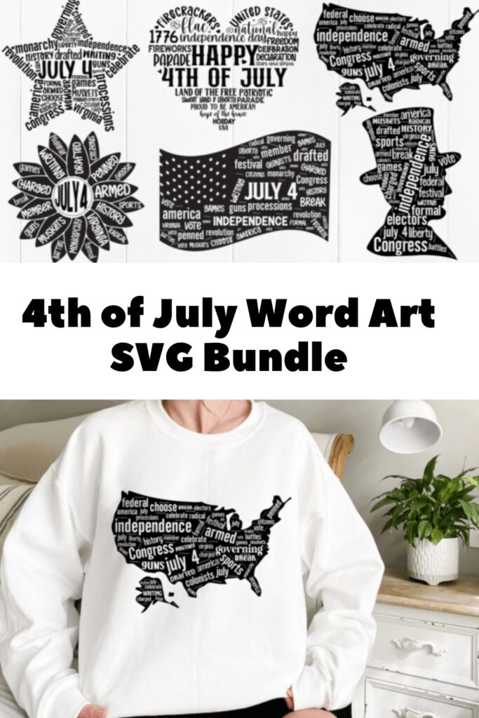 4th of July Word Art SVG Bundle 4th of July Word Art SVG Bundle