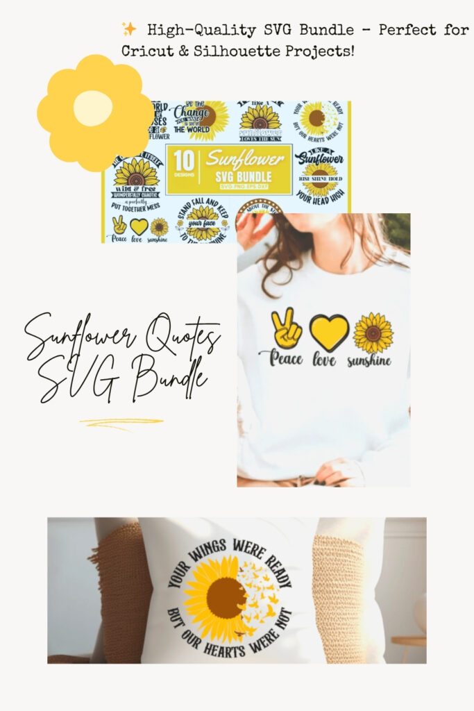 Sunflower Quotes SVG Bundle Sunflower Quotes SVG Bundle